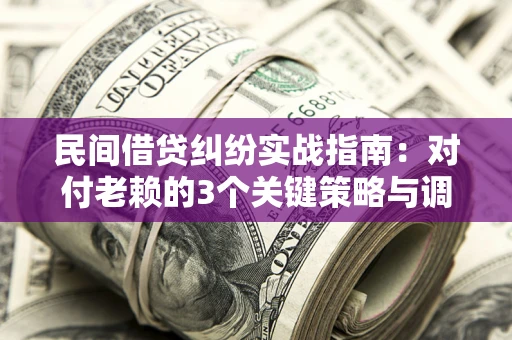 济南民间借贷纠纷实战指南：对付老赖的3个关键策略与调解盲区解析