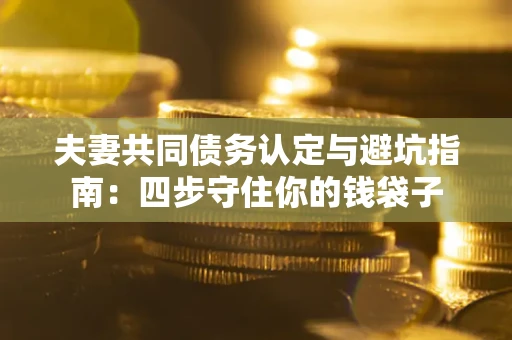 济南夫妻共同债务认定与避坑指南：四步守住你的钱袋子