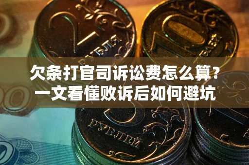 济南欠条打官司诉讼费怎么算？一文看懂败诉后如何避坑
